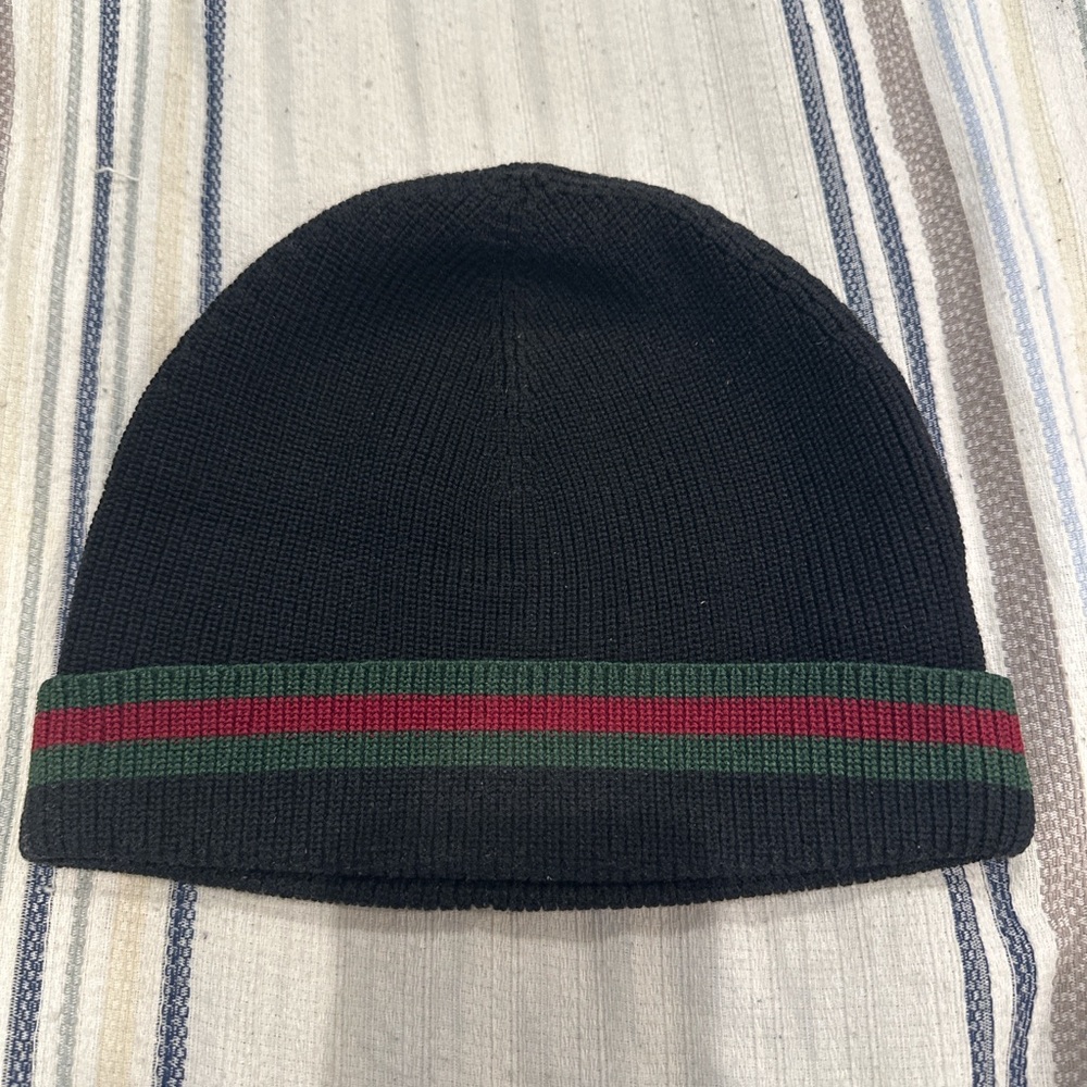 Gucci Wool Blend Beanie Hat